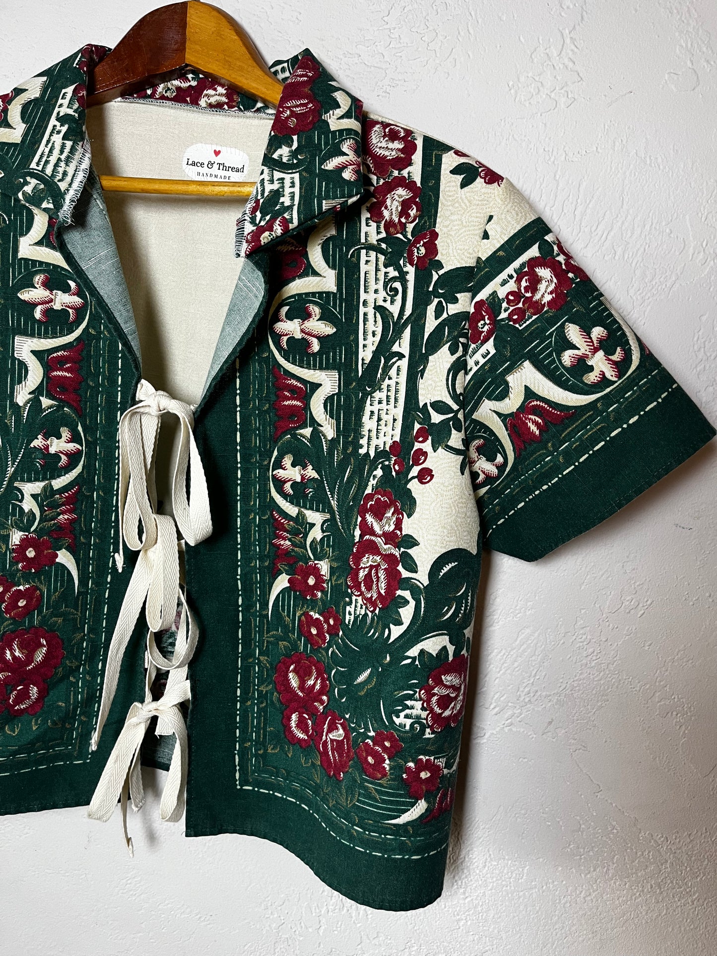 Flower Garden Blouse #1 - Size Medium - Upcycled