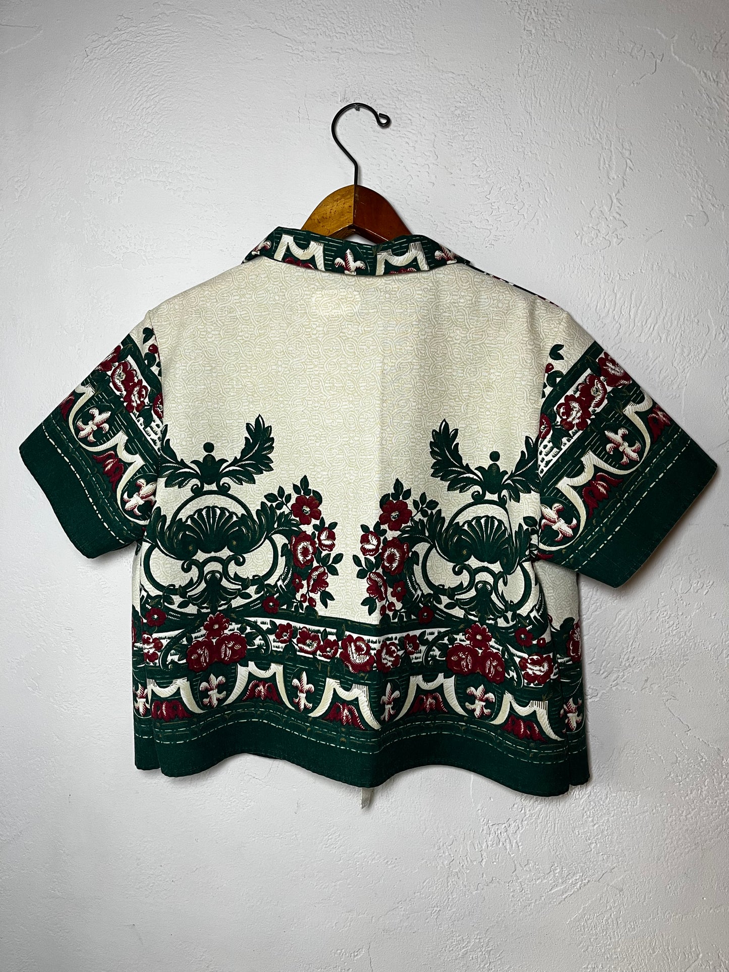 Flower Garden Blouse #1 - Size Medium - Upcycled