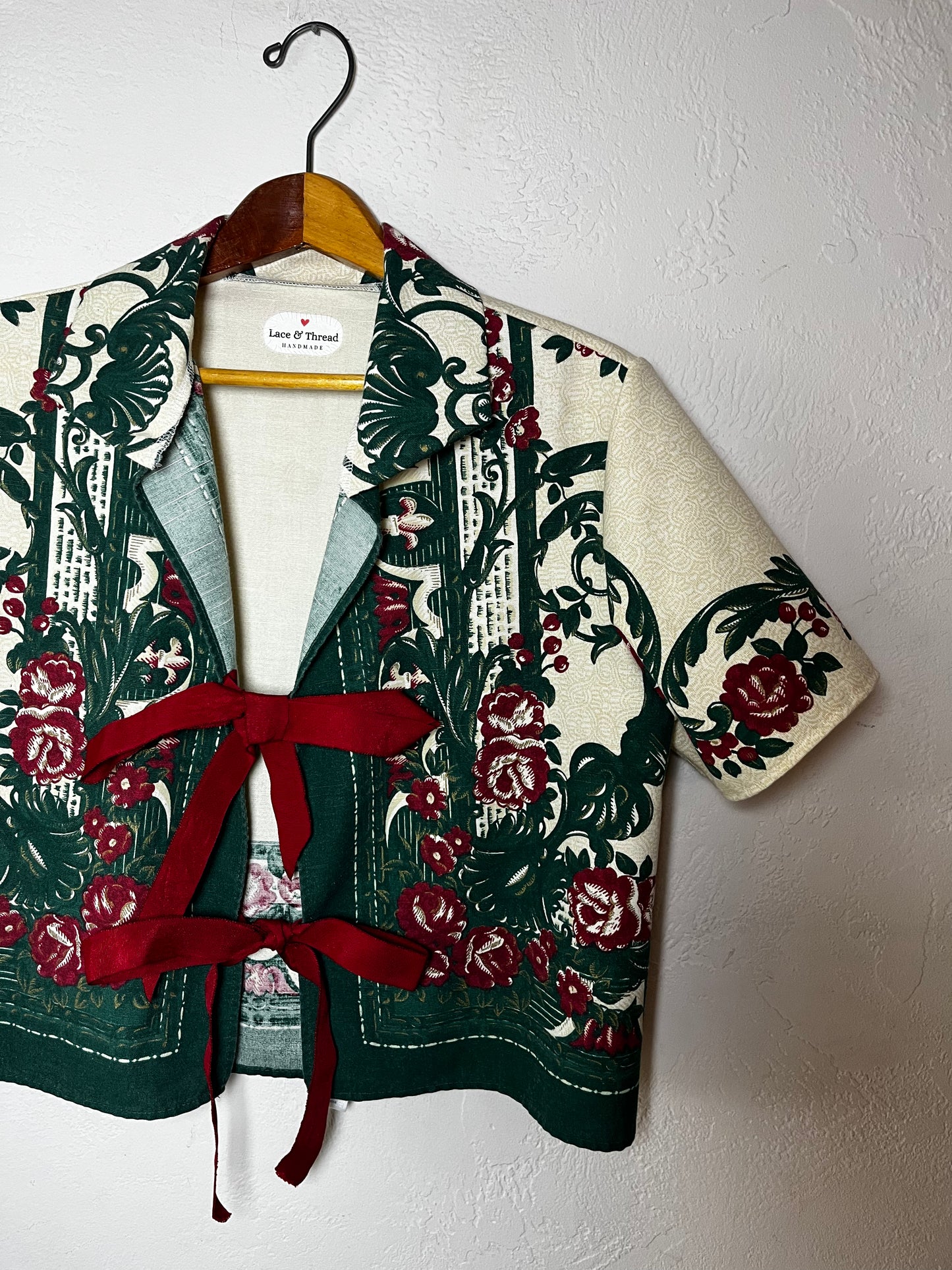 Flower Garden Blouse #2 - Size Medium - Upcycled