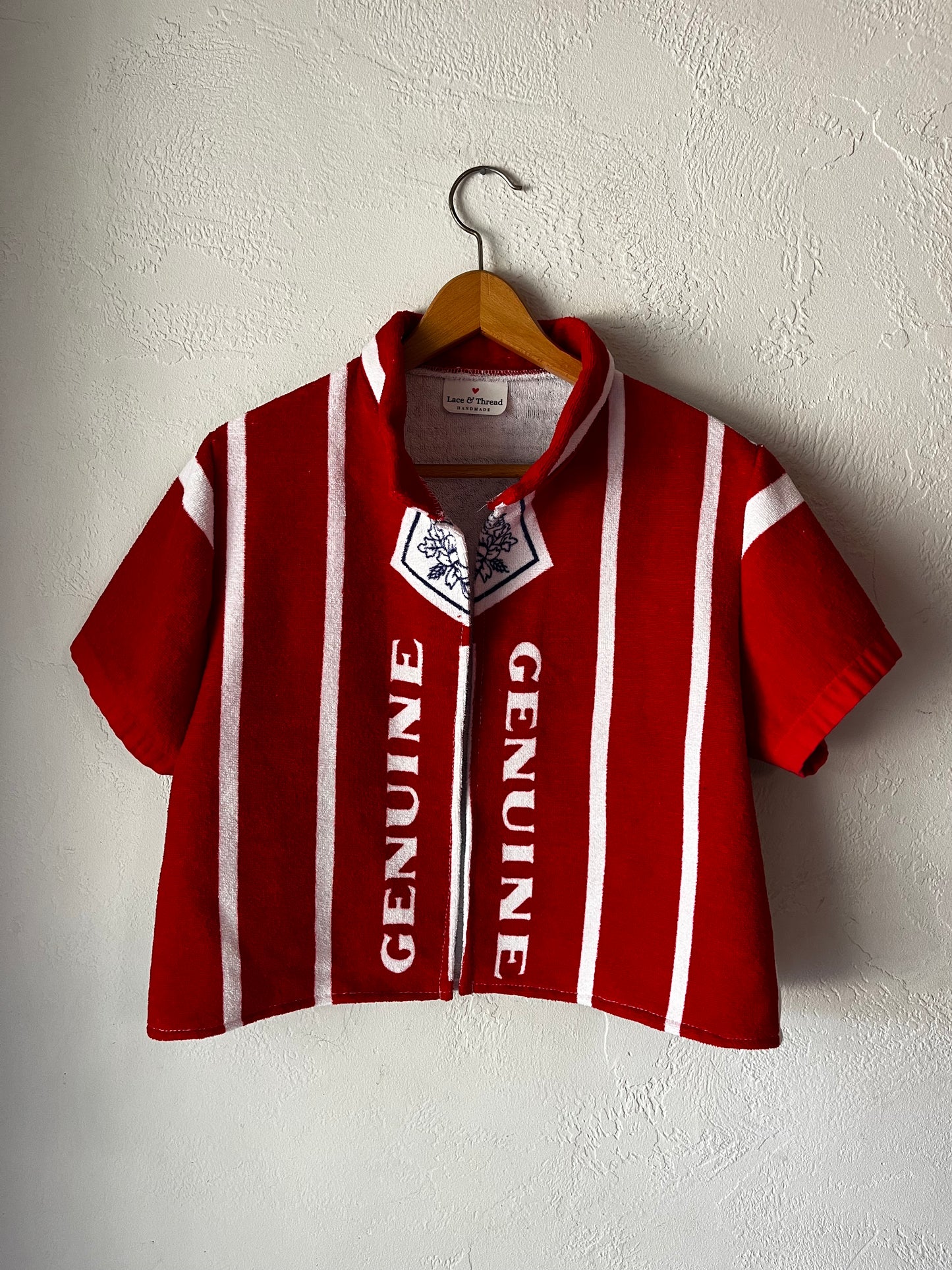 Upcycled Vintage Budweiser Towel - Gettin' Tipsy Women's Top